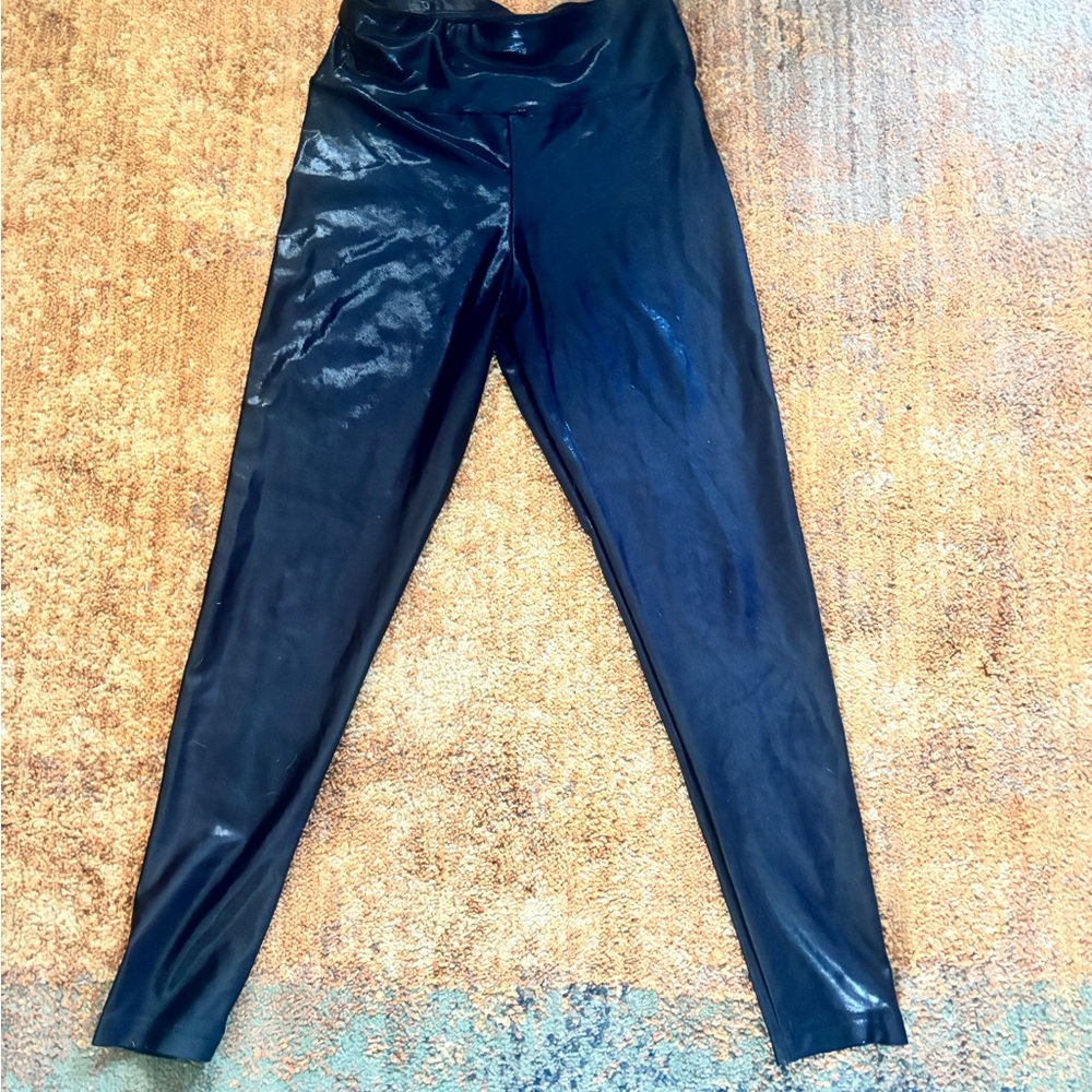 Varsity Spirit Faux Leather Leggings